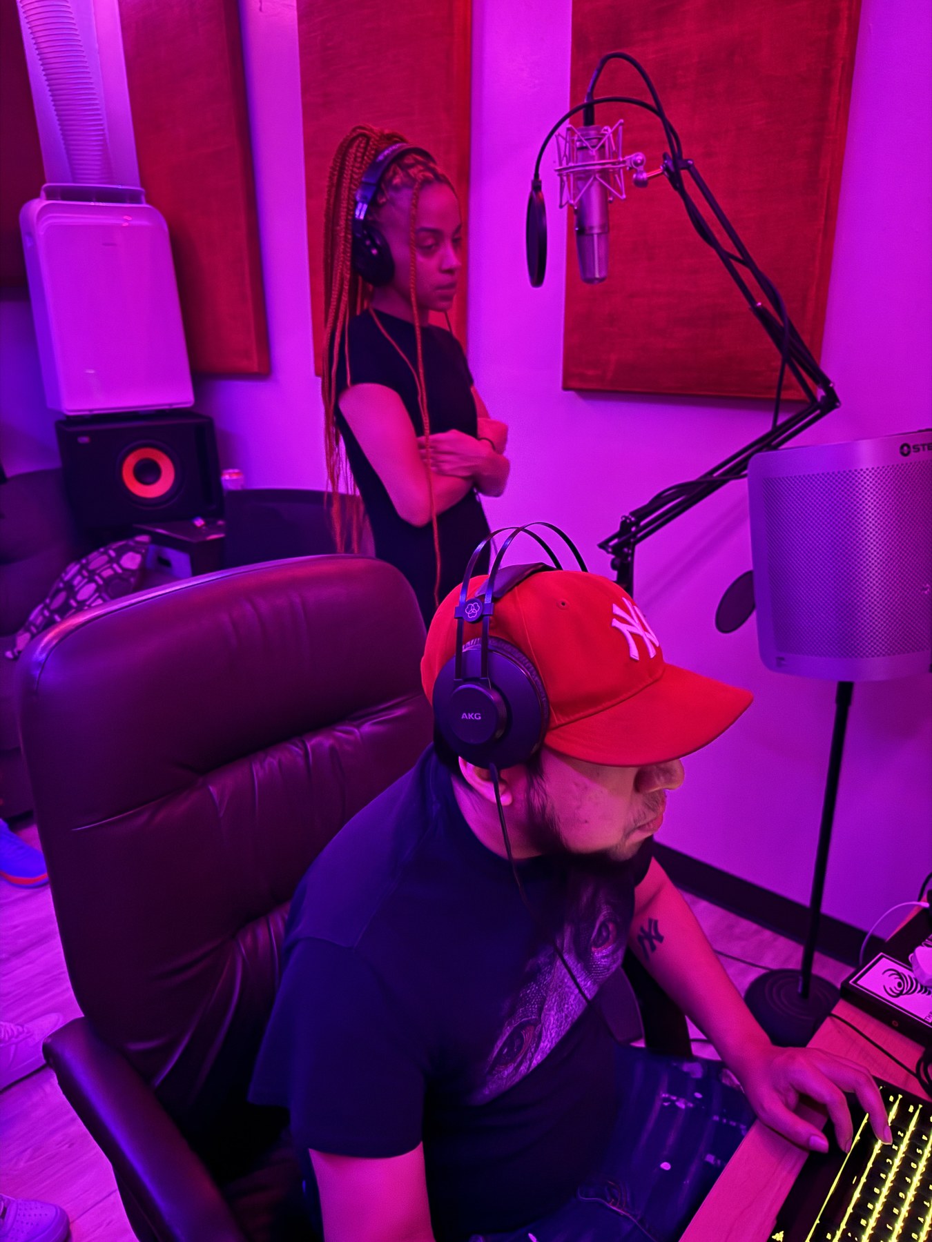A THA KITCHEN recording session in progress